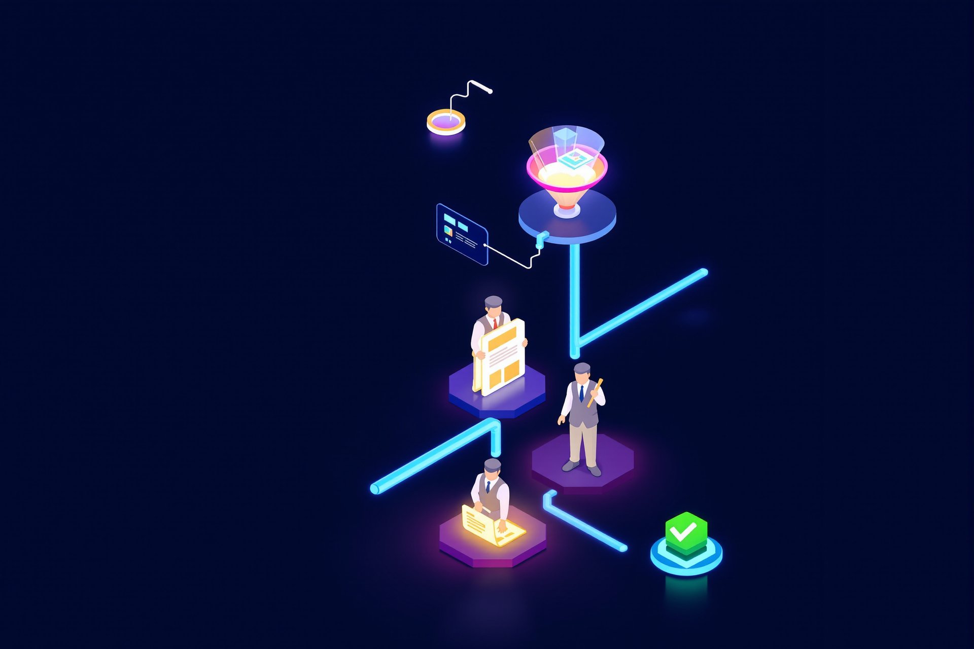 Schemat multi-agent pipeline do generowania treści AI